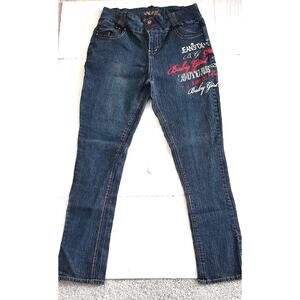 Kamikaze 3 Button Stretch Graffit Jeans Size 14